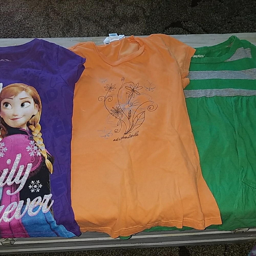 3 t shirts girls size 8